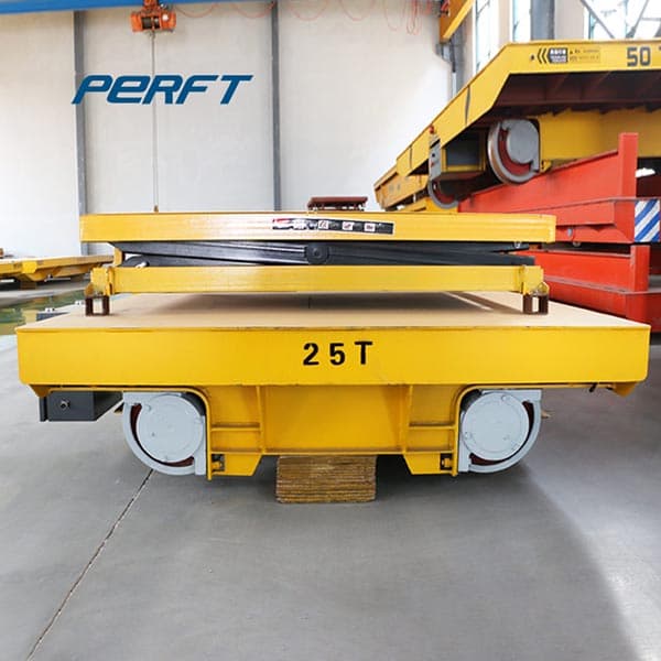 Customized Color Battery Operated Transfer Trolley For Aluminium Factory